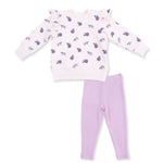 Violetta Floral Ruffle Sweatshirt w/Legging