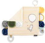 Tan and Blue Activity Blankie