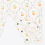 Pretty Pumpkin Trellis Smocked L/S Romper