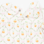 Pretty Pumpkin Trellis Smocked L/S Romper