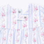 Anna Floral Stripe Smocked L/S Romper