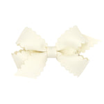 Mini Scallop Edge Grosgrain Bow