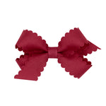 Mini Scallop Edge Grosgrain Bow