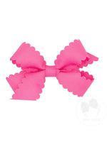 Mini Scallop Edge Grosgrain Bow