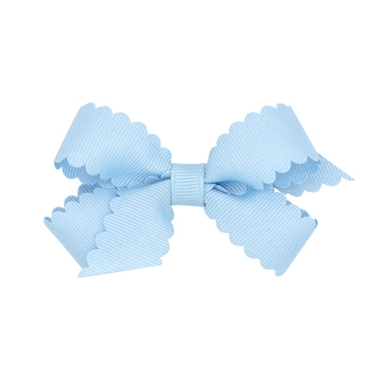 Mini Scallop Edge Grosgrain Bow