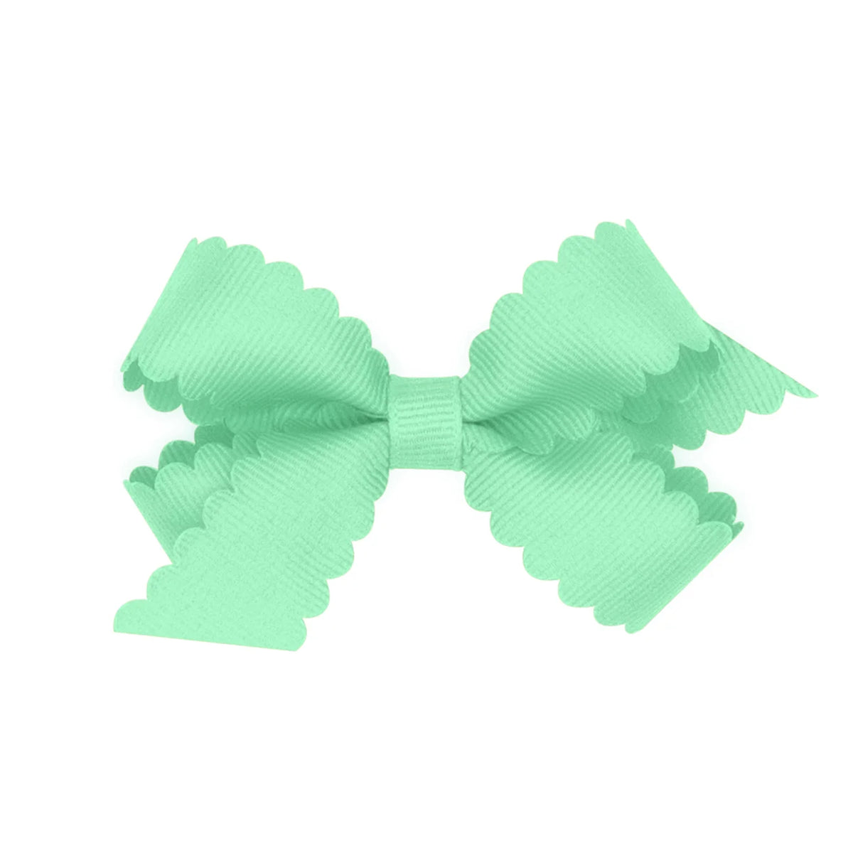 Mini Scallop Edge Grosgrain Bow
