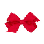 Mini Scallop Edge Grosgrain Bow
