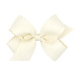 Medium Grosgrain Bow w/ Scallop Edge