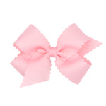 Medium Grosgrain Bow w/ Scallop Edge