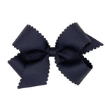 Medium Grosgrain Bow w/ Scallop Edge