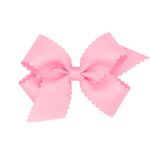 Medium Grosgrain Bow w/ Scallop Edge