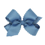 Medium Grosgrain Bow w/ Scallop Edge