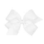 Medium Grosgrain Bow w/ Scallop Edge
