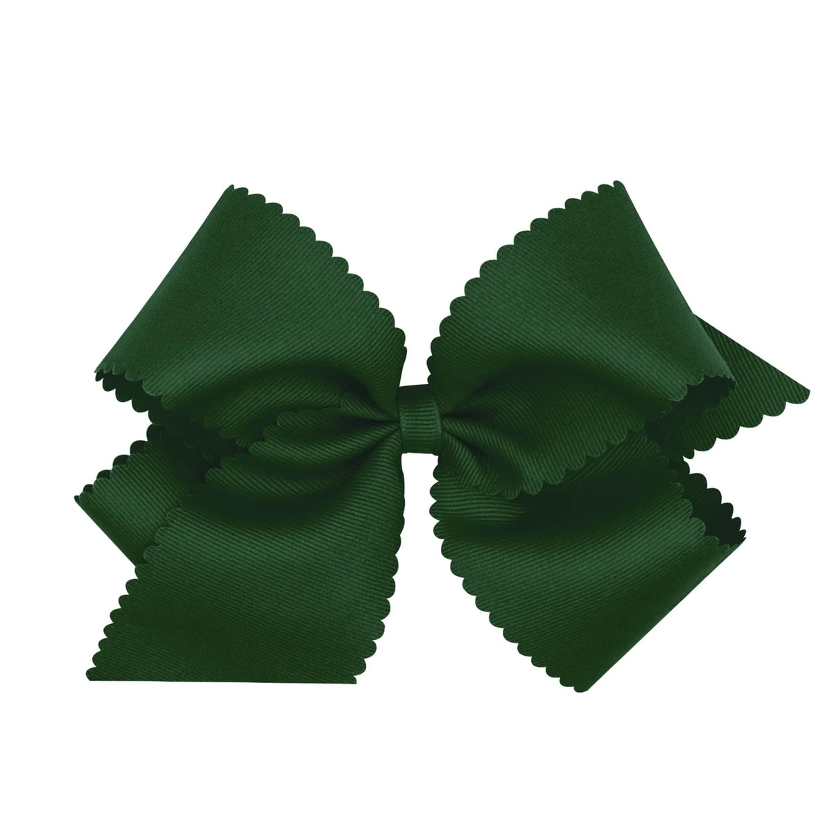 King Grosgrain Bow w/ Scallop Edge