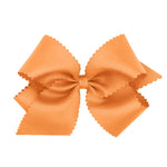 King Grosgrain Bow w/ Scallop Edge