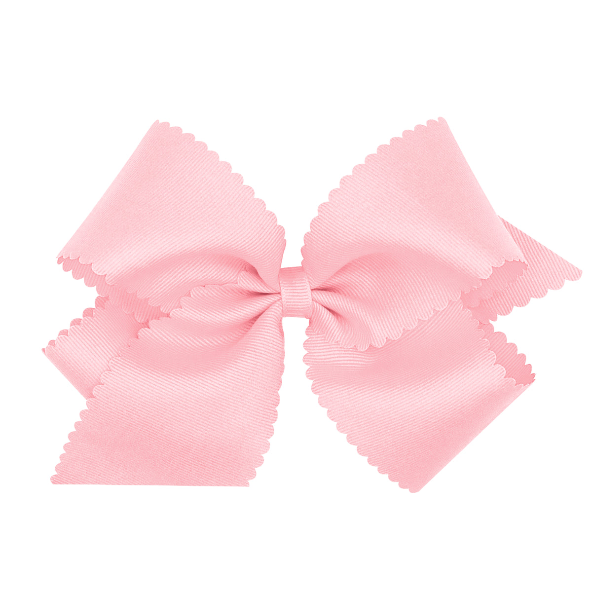 King Grosgrain Bow w/ Scallop Edge