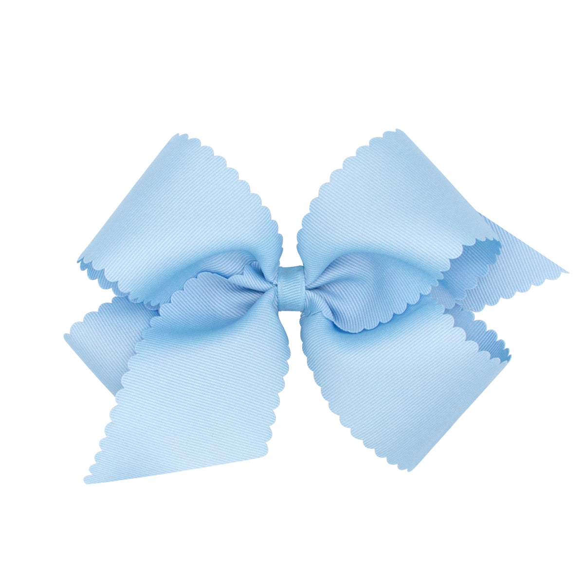 King Grosgrain Bow w/ Scallop Edge