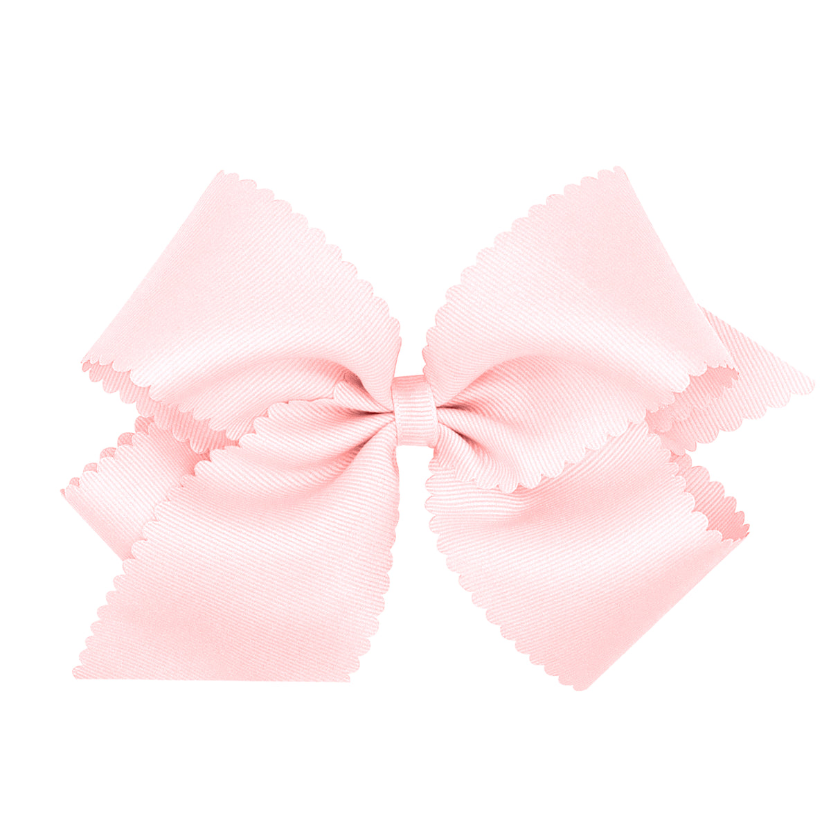 King Grosgrain Bow w/ Scallop Edge