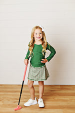 Olive Ruched Top