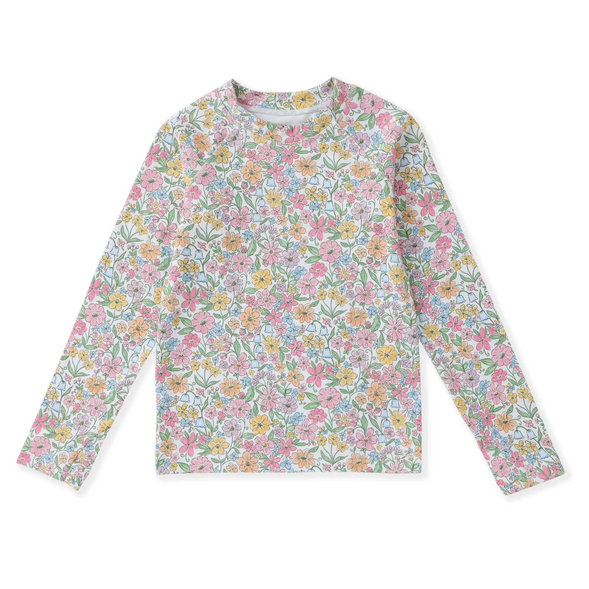 Boho Floral Top w/Finger Hole