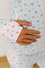 Fancy Floral Active Jacket w/Finger Hole