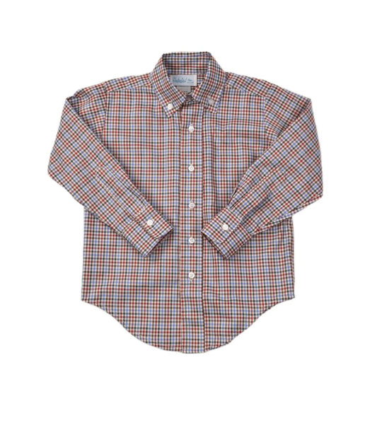 Autumn Plaid Button Down Shirt