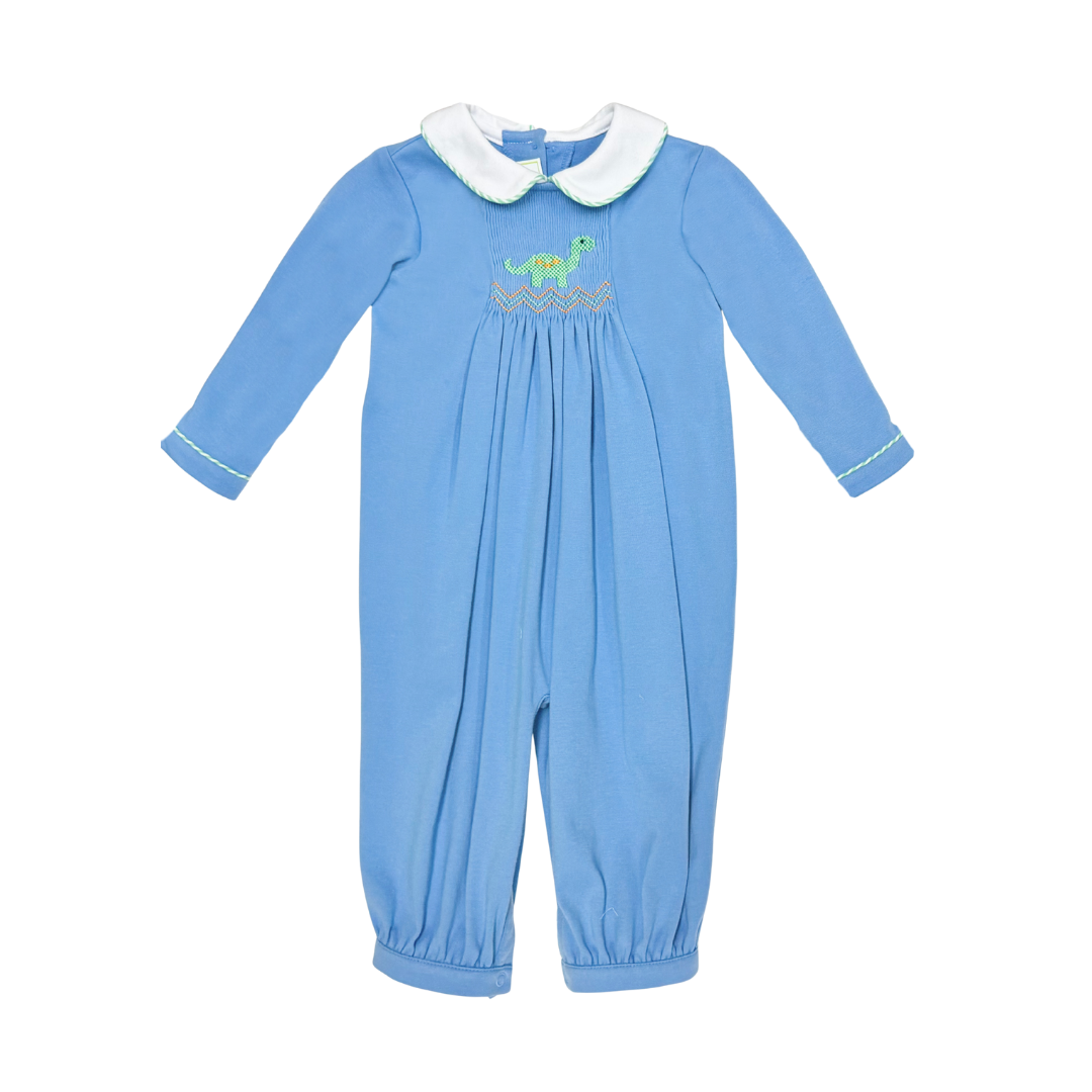 Dinosaur Periwinkle Knit Silas Bubble