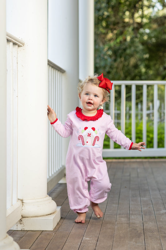 Gingerbread House Romper