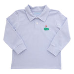 Golf Polo Blue Stripe