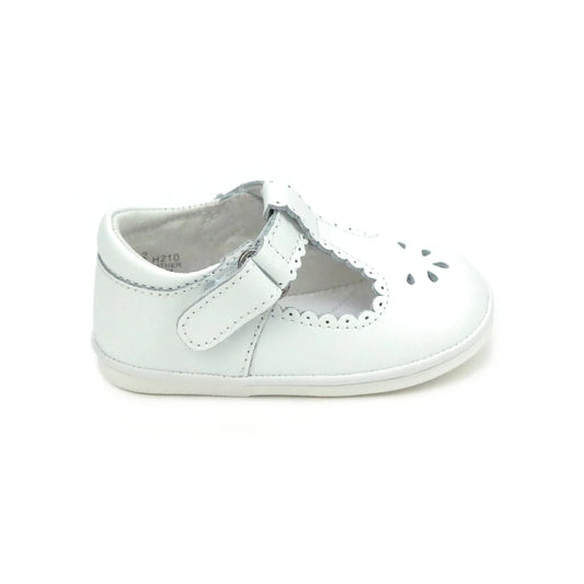 Dottie Scalloped Perforated Maryjane White