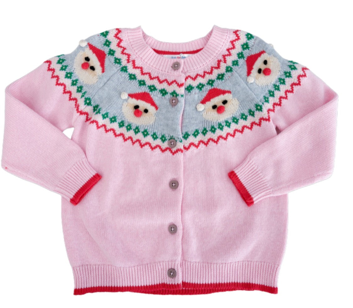 Pink Santa Cardigan