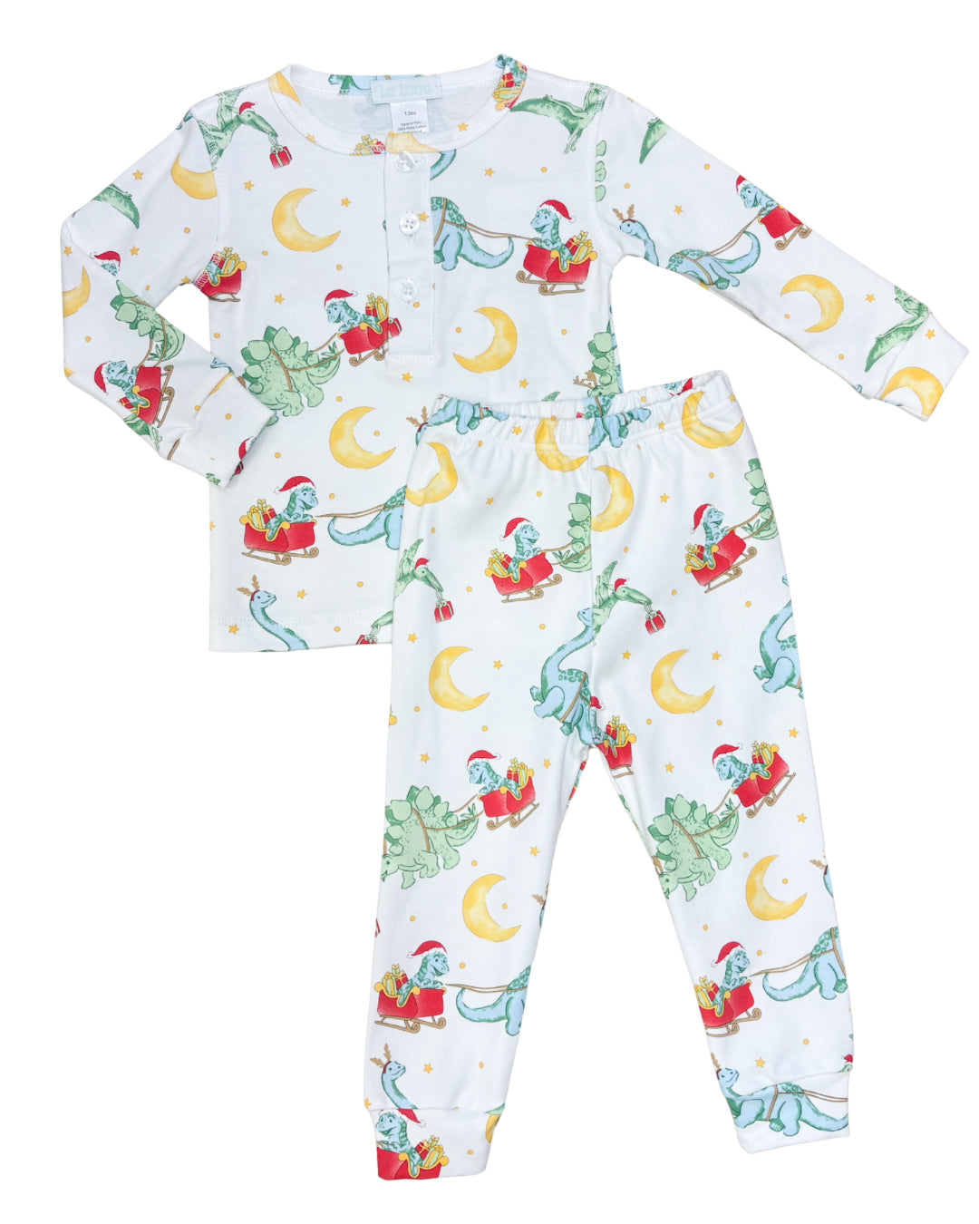 Dino Santa Pima Boy L/S 2PC PJ Set