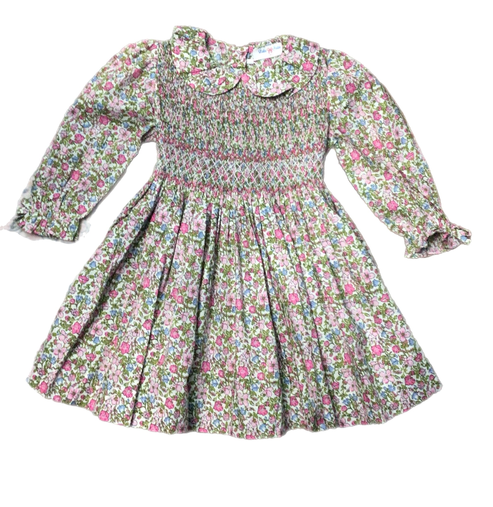 Vintage Pink Smocked Waist Drop