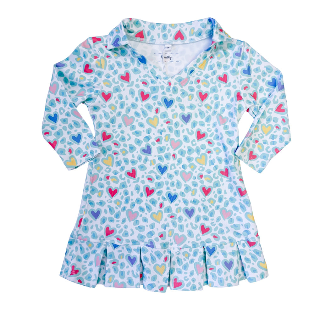 Hearts Pleated Dress