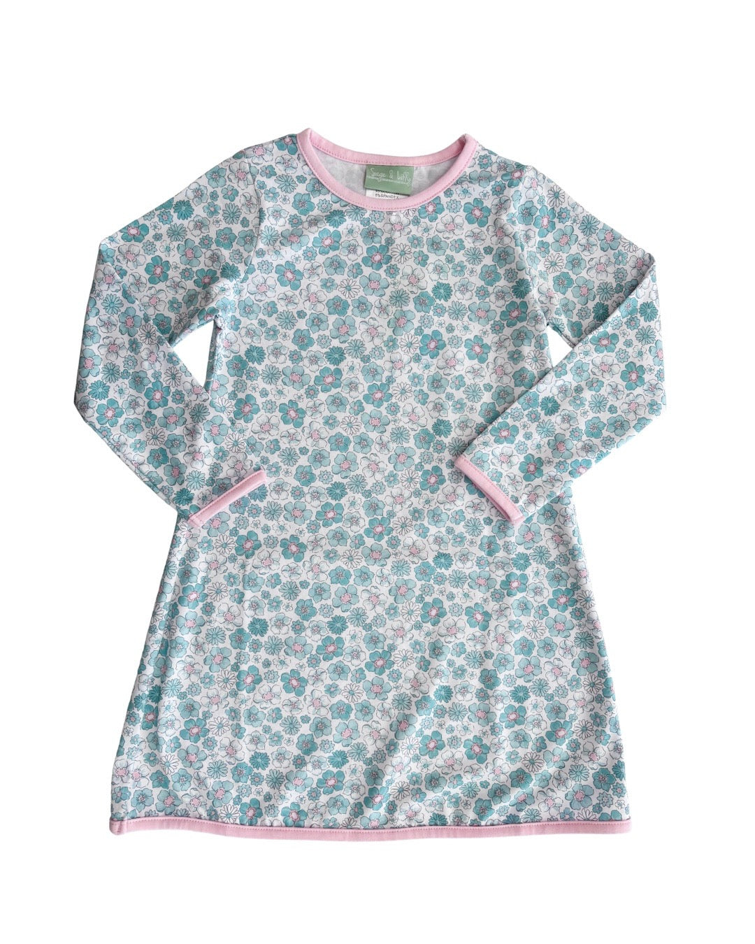 Pink/Blue Floral Peter Pan Dresss