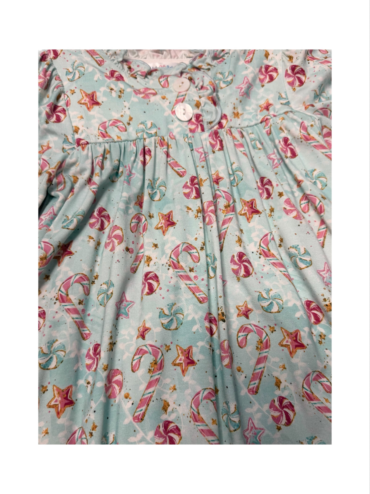 Christmas Candy Canes Viscose Gown