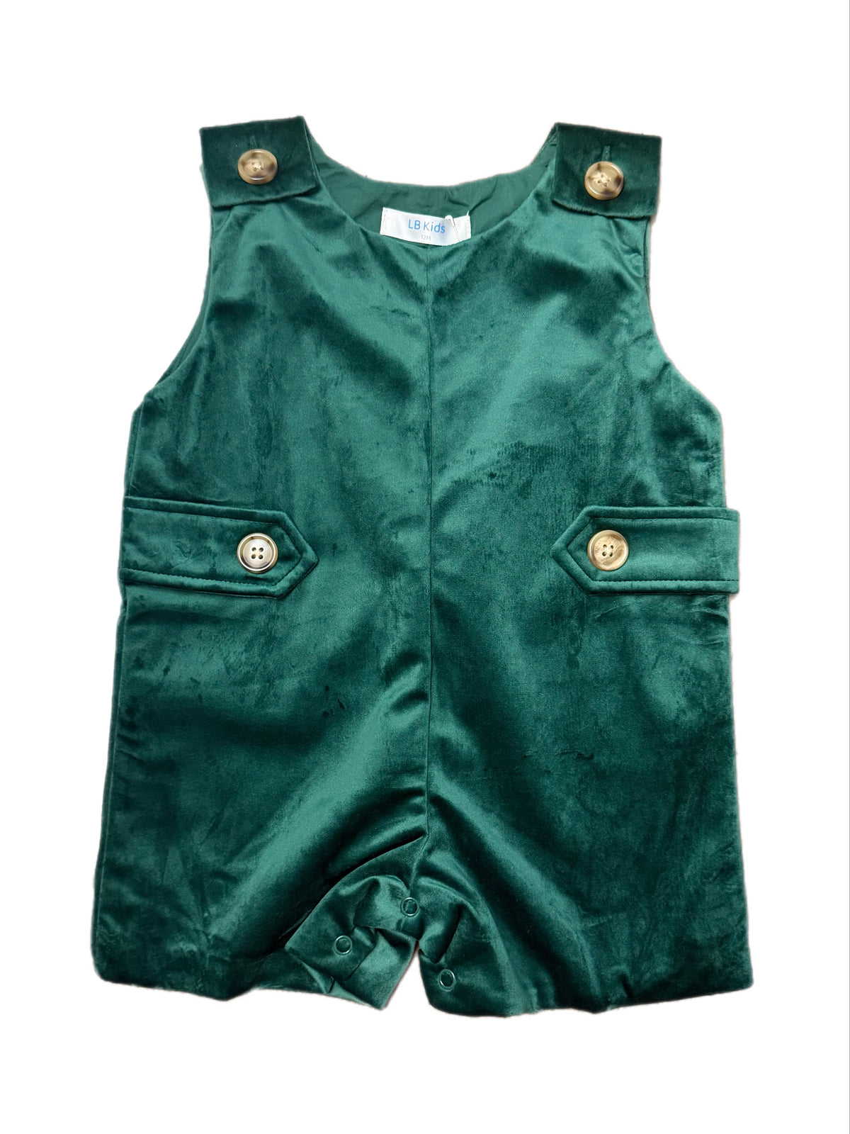 Green Velvet Boy Shortall