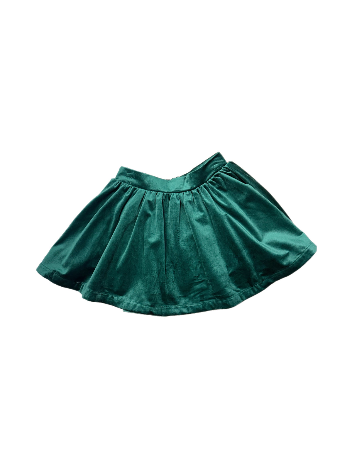 Green Velvet Skirt