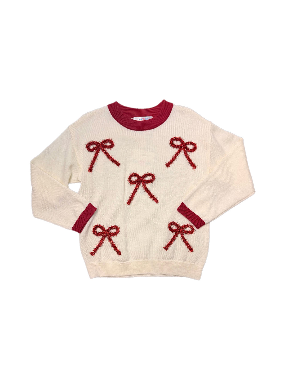 Red Bow LS Sweater