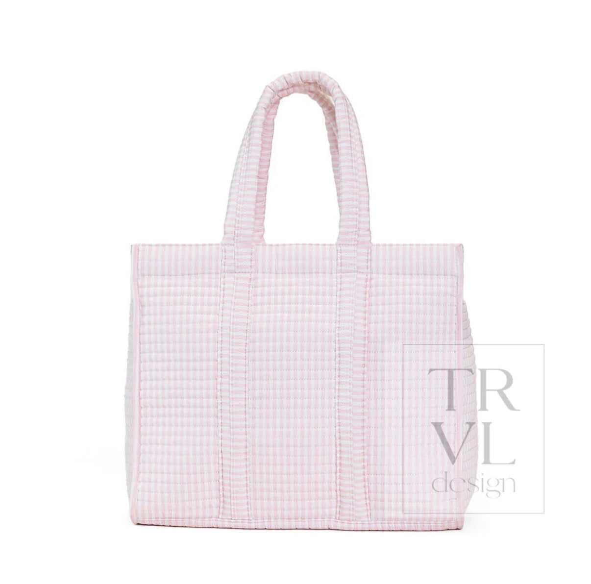 Pimlico Stripe Pink Quilted Go Go Tote