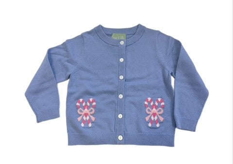 Candy Cane Bows Cardigan