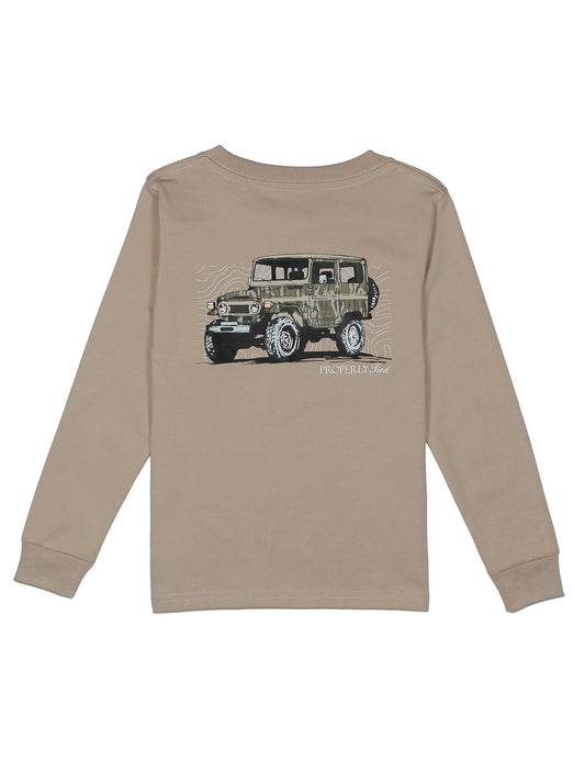 Mossy Oak Topo Cruiser Sand LS Tee