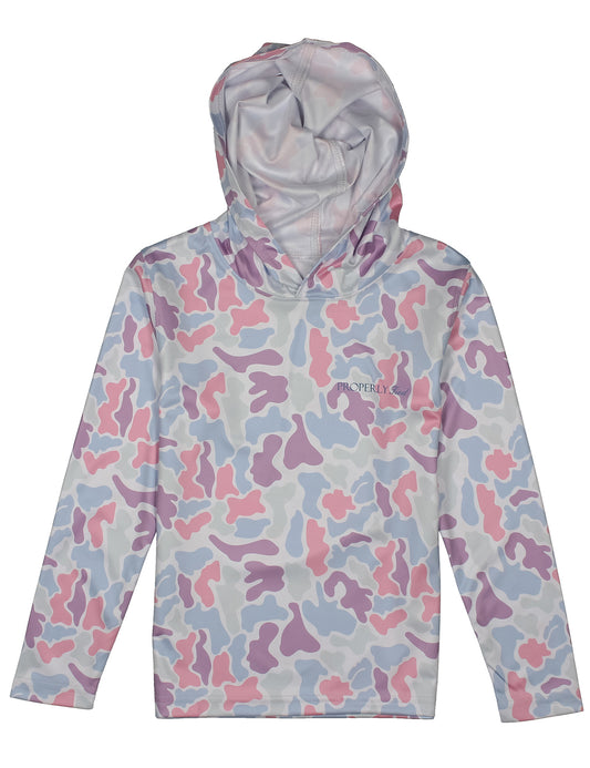 Cotton Candy Camo Girls Sportsman Performance Hoodie