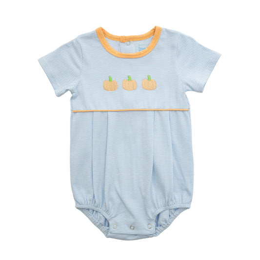 Pumpkin Bubble Blue Stripe