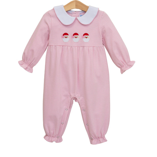 Santa Trio Pink Romper