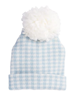 Blue Gingham Baby Boy Knit