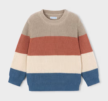 Rust Colorblock Sweater