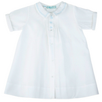 White w/Blue Train Daygown