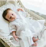 White w/Blue Train Daygown