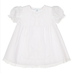 White Lace Ribbon Slip Dress